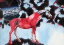 Printemps (cheval rouge)