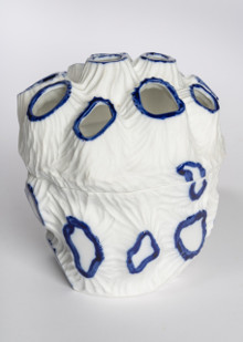 Vase tulipier en deux parties