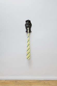 Masque 3 avec cravate (jaune)